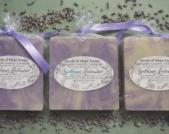 Lavender Soap – Floral Scented Bar, Small Batch Natural Soap- Calming, Soothing