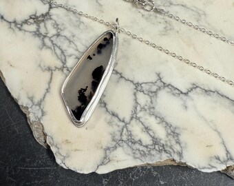 Montana Agate Pendant Necklace