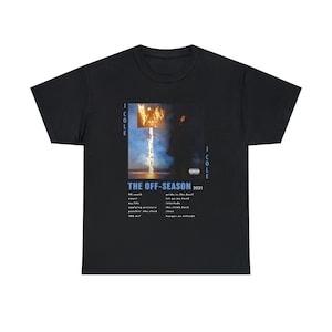 J Cole The Off Season T Shirt | Rap Tee | Short-Sleeve Unisex Black Vintage Style Off-Season Graphic T-Shirt