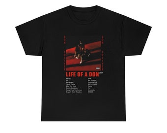 Don Toliver Life Of A Don T Shirt | Rap Tee | Manches courtes Unisexe Noir vintage Style Vie Don T-Shirt Graphique