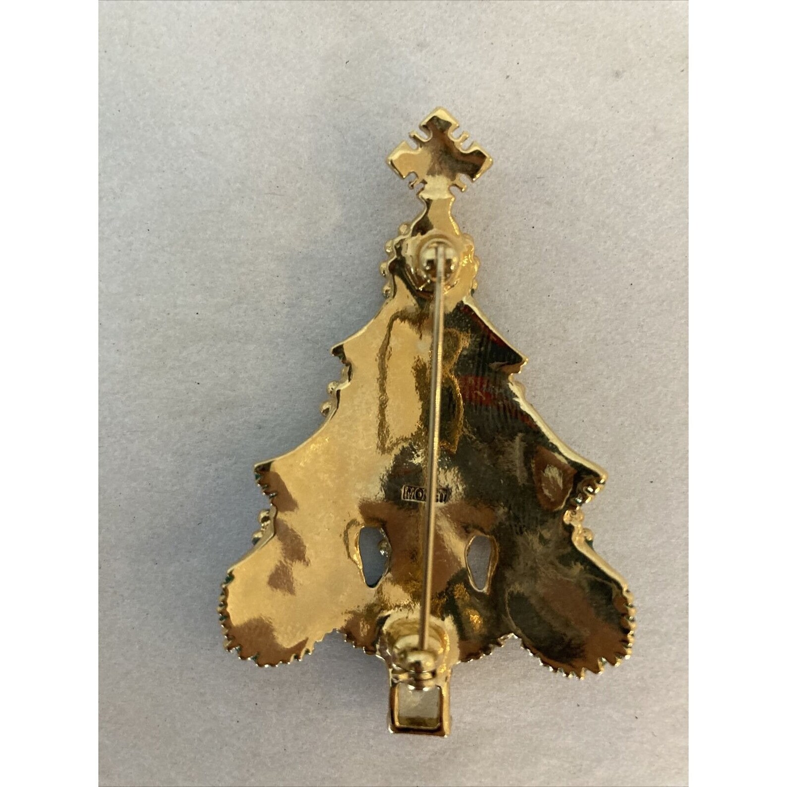 Rare Vintage Signed Christmas Tree Enamel Color Etsy