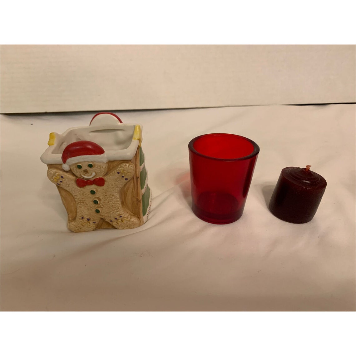 Vintage Set Of 2 Yankee Candle Christmas Tree & Gingerbread Etsy
