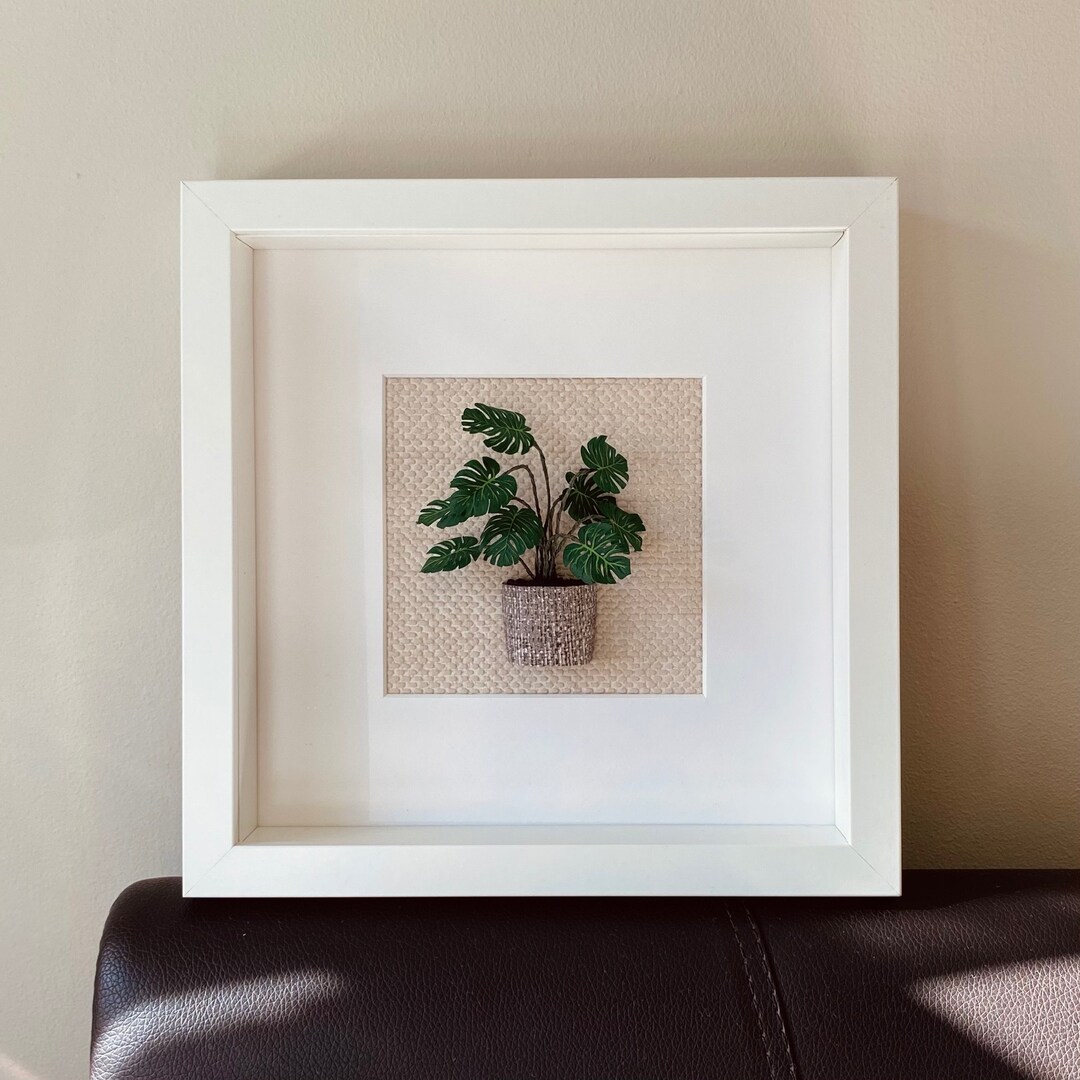 Monstera Deliciosa Framed Houseplant Wall Art for Plant Lover. Etsy