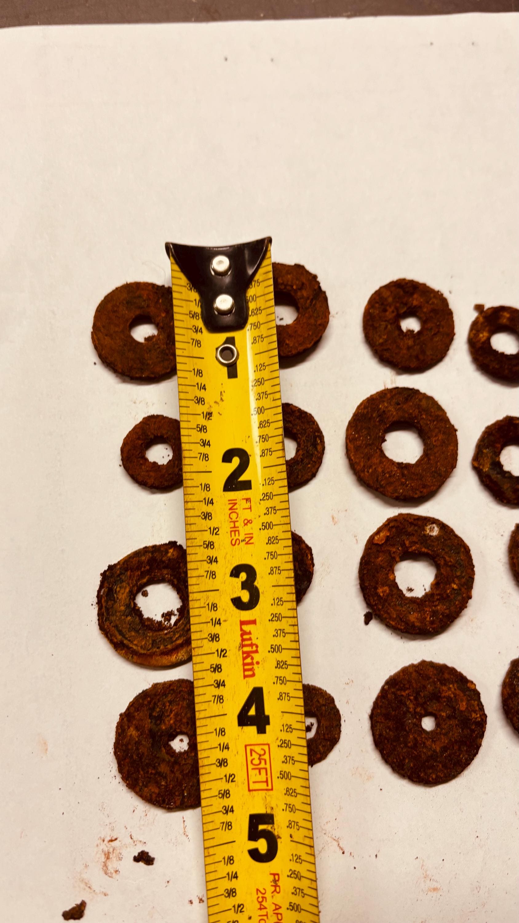 Rusty Washers 20 Pc Medium Size Old Rusty Circles Vintage Iron Flat Washers Rust ...