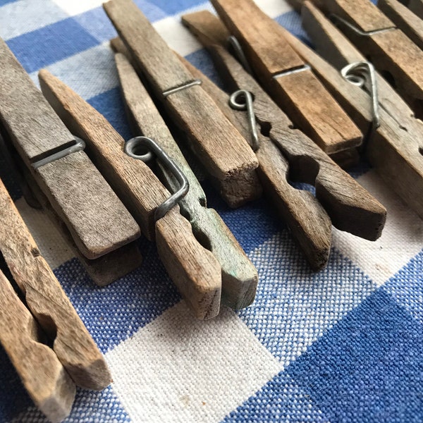 Vintage Clothes Pins Etsy