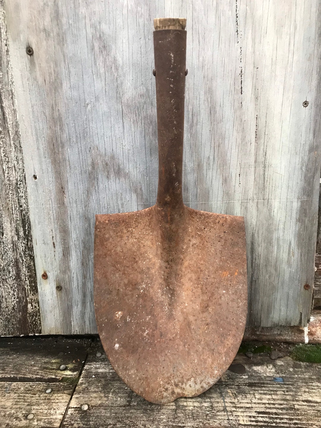 Rusty Shovel Old Garden Tool No Handle Vintage She Shed Etsy
