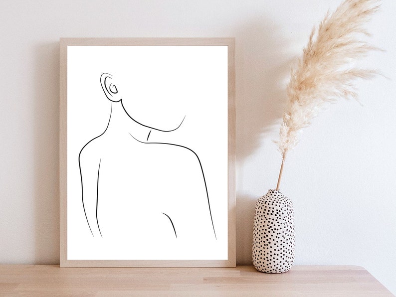 Set of 3 DIGITAL DOWNLOAD PRINTS Download Line Art Prints Etsy