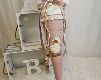 School cone, sibling cone, personalized, with name