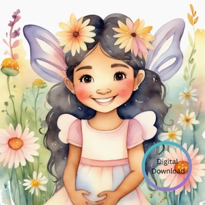 Sweet Fairy, Garden, Clipart