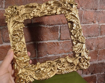 Custom Gold Frames Baroque Vintage Style, Antique Gilded Mirrors, Bookshelf Decor Gift, French Mirror,