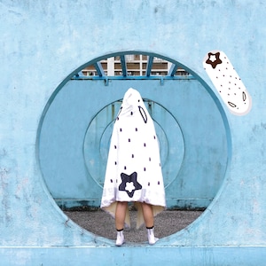 Sea hare Towel Cape - Sesame Bunny