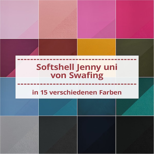 Nano Softshell Stoff Jenny von Swafing (Meterware ab 0,50m)