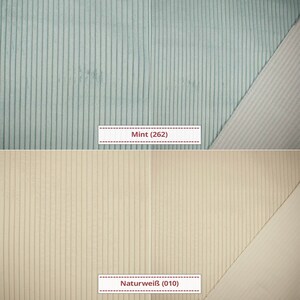 Cord velvet fabric Wanja from Swafing, wide cord uni sold by the meter from 0.50 m Naturweiß (010)