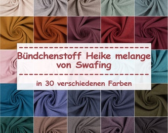 Bündchen Heike melange, Bündchenstoff von Swafing, Schlauchware, meliert (Meterware ab 0,25m)