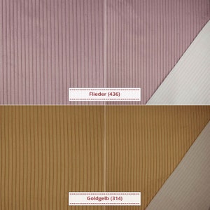 Cord velvet fabric Wanja from Swafing, wide cord uni sold by the meter from 0.50 m image 5