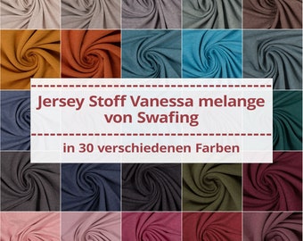 Jersey Stoff Vanessa melange von Swafing, meliert (Meterware ab 0,50m)