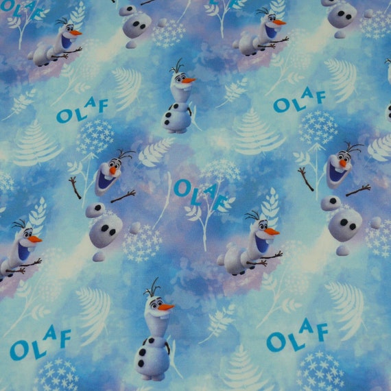 Jersey Fabric Disney Ice Queen 2 Frozen 2 Olaf by the Etsy
