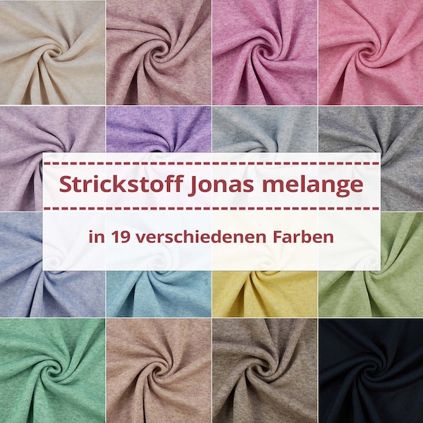 Strickstoff Jonas melange (Meterware ab 0,50m)