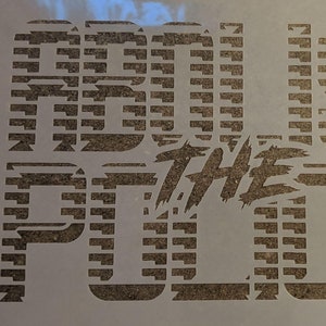 Anarchist Stencil: Abolish the Police (10&quot;x6.5&quot; 1 layer stencil cut from 7mil mylar)