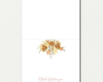 Fall Floral Thanksgiving Place Cards // Food Labels