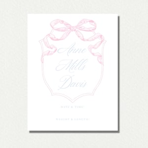 Hospital / Bassinet /  Baby Announcement Sign / It&#39;s a Boy / It&#39;s a Girl /