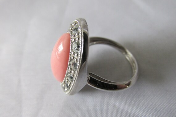 Vintage Avon "Pale Fire" Pendant Necklace & Ring … - image 6
