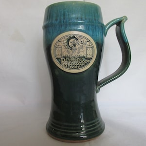 Florida Renaissance Festival Large Ceramic Mug - 2001, Handmade Limited Edition, Grey Fox Pottery, USA