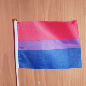 Bisexual pride flag small handheld