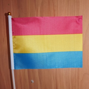 Pansexual pride flag small handheld