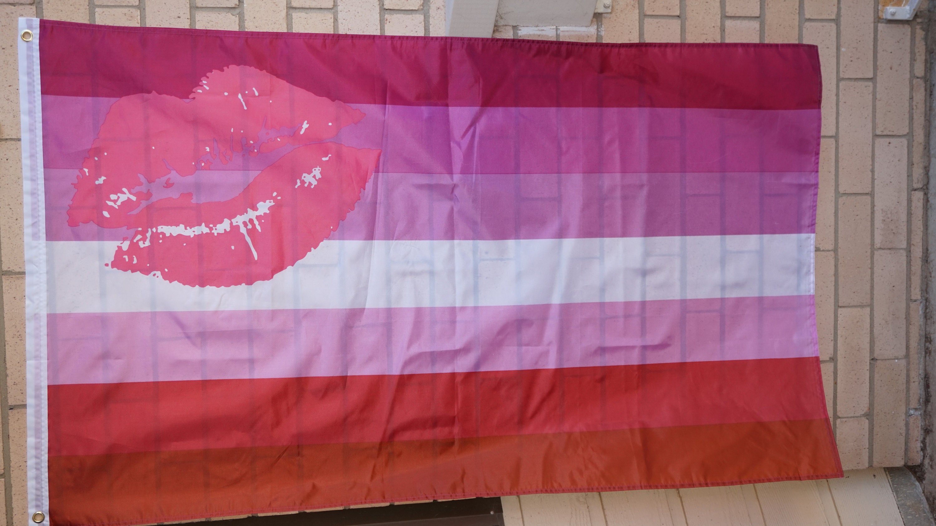 Lipstick Lesbian Flag Large 3 X 5 Etsy