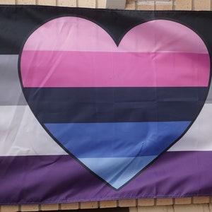 Omniromantic Asexual pride flag large 3' X 5'