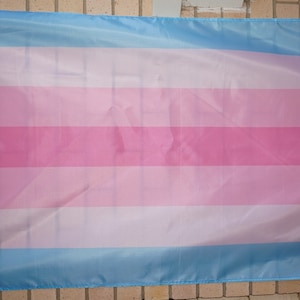 Transfem pride flag large 3' X 5'