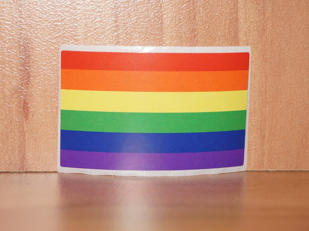 Rainbow Pride Flag Sticker 30mmx50mm - Etsy