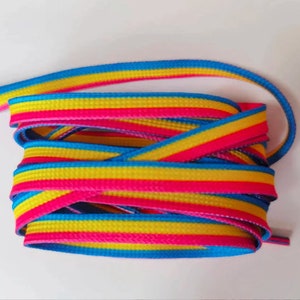 Pansexual pride shoelaces pan flag