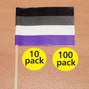 Asexual pride toothpicks - 10pack or 100pack