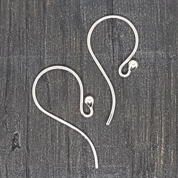 Elegant swan handmade sterling silver ear wires silver ear wires interchangeable 925 handcrafted unique earwires artisan hooks argentium