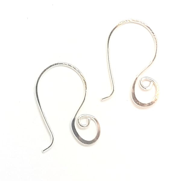 Tiny Curly Wirlies handgemachte Silber oder Gold Fill Ohrhaken handgefertigte einzigartige Ohrhaken Handwerker austauschbare Spiralohrring Haken