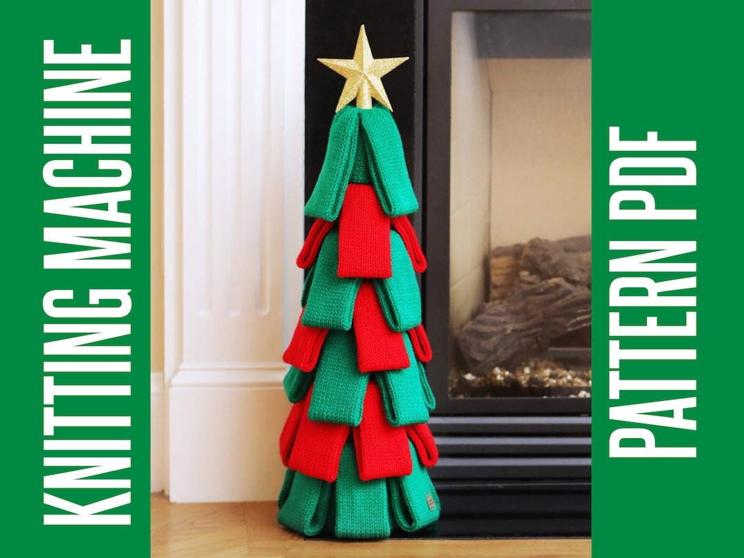 Ribbon Christmas Tree PATTERN for 22 Needle Addiexpress or 22 Needle Sentro Knitting Machines Etsy