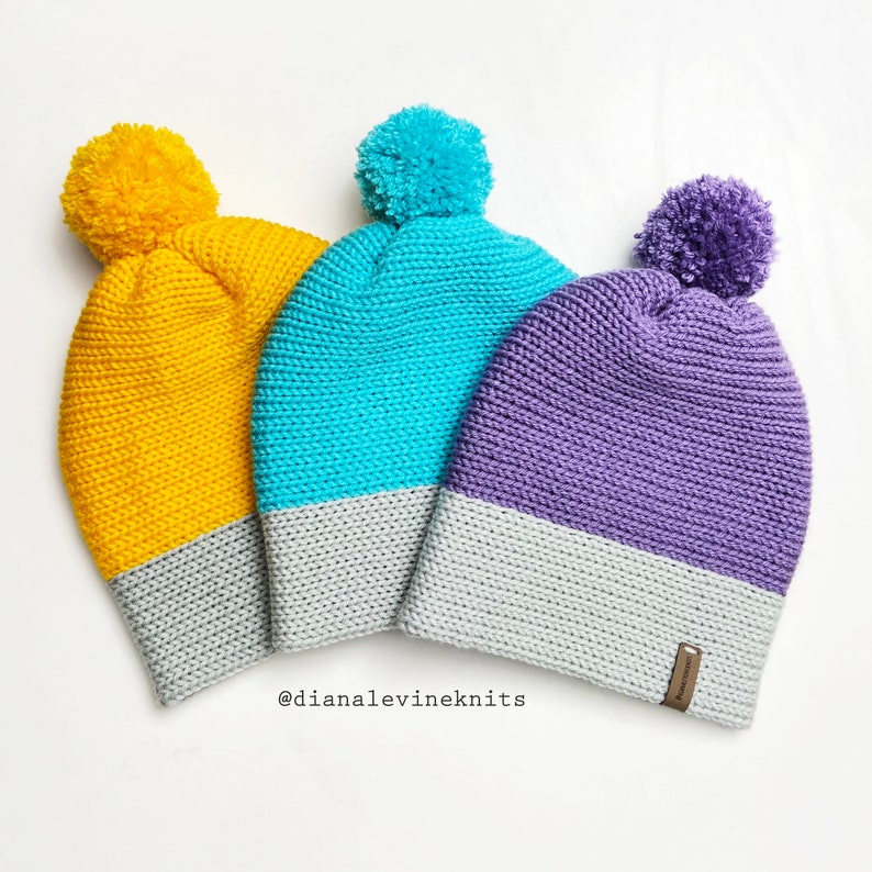 Adjustable Width Knitting Machine Hats PATTERN PDF for 22 Etsy