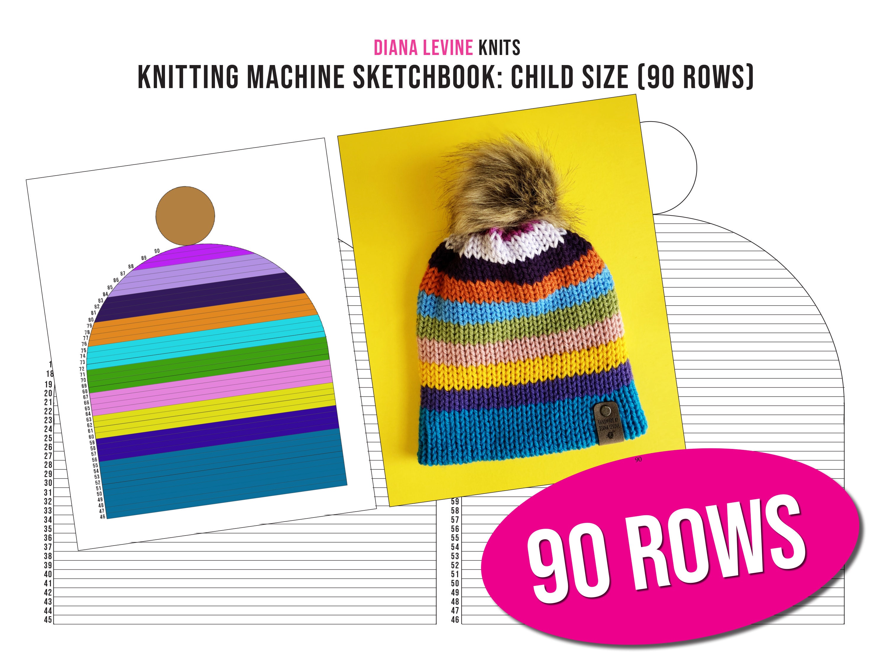 SENTRO Knitting Machine  Hi all I want to do a baby hat on my 40 needle  how many rounds do I do please 😊