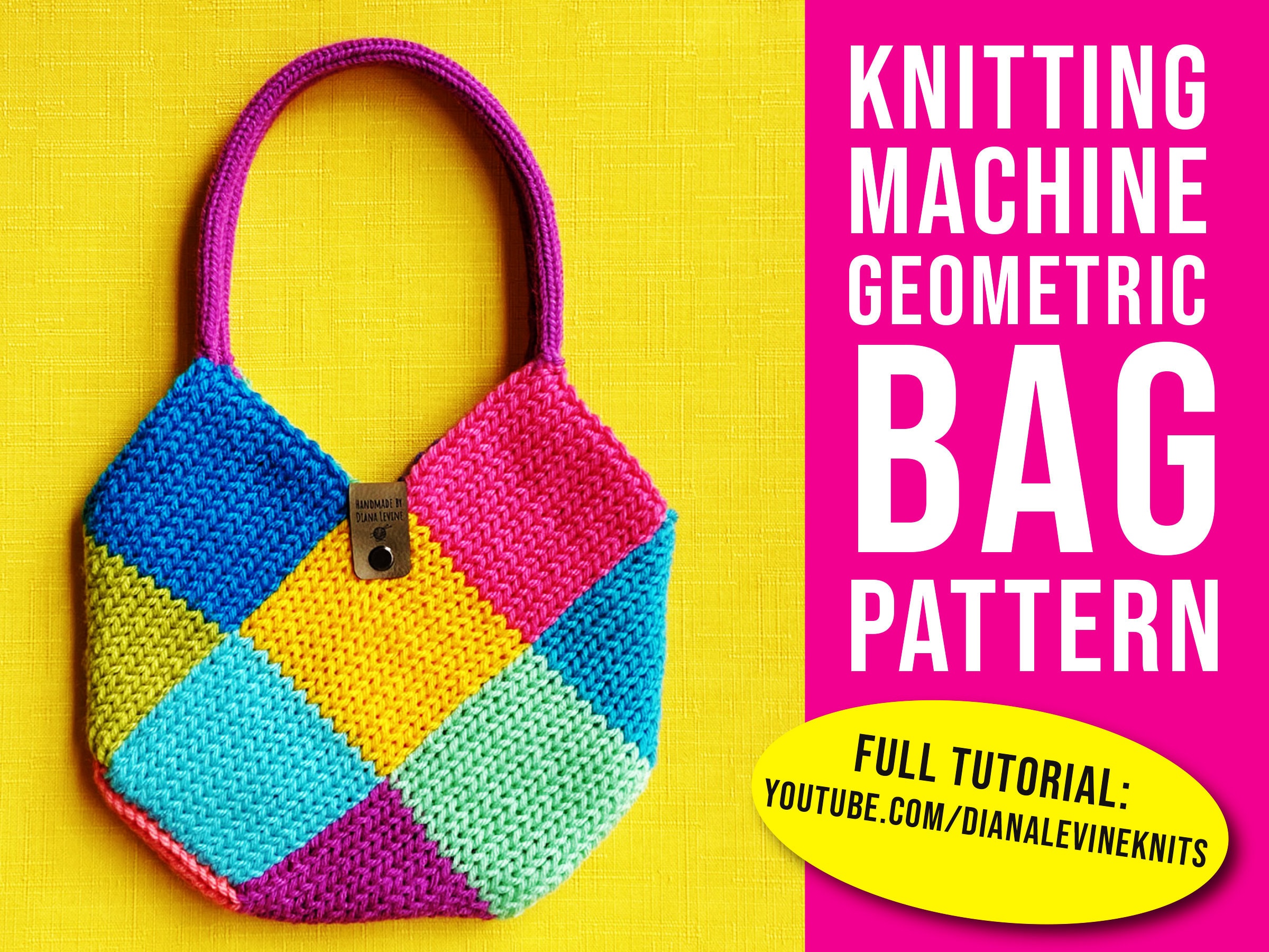 Geometric Bag knitting Machine Pattern - Etsy