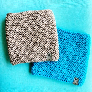 Garter Stitch Cowl quick and Easy Knitting Pattern - Etsy