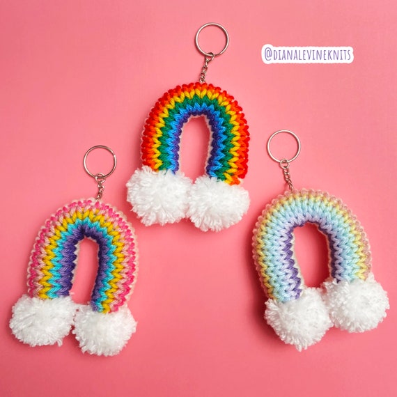 Rainbow Keychains PATTERN for 40 Needle Sentro, Jamit or Loops & Threads  Circular Knitting Machines 