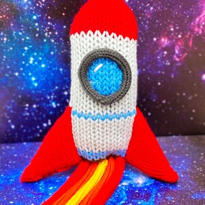 Knit Rocketship! (PATTERN PDF for 46 or 48 Needle + 22 Needle Circular ...