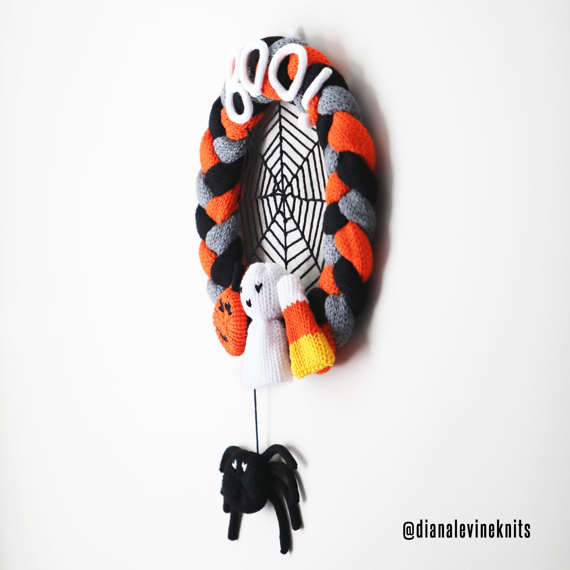 Halloween Wreath 22 Needle Circular Knitting Machine Pattern Etsy