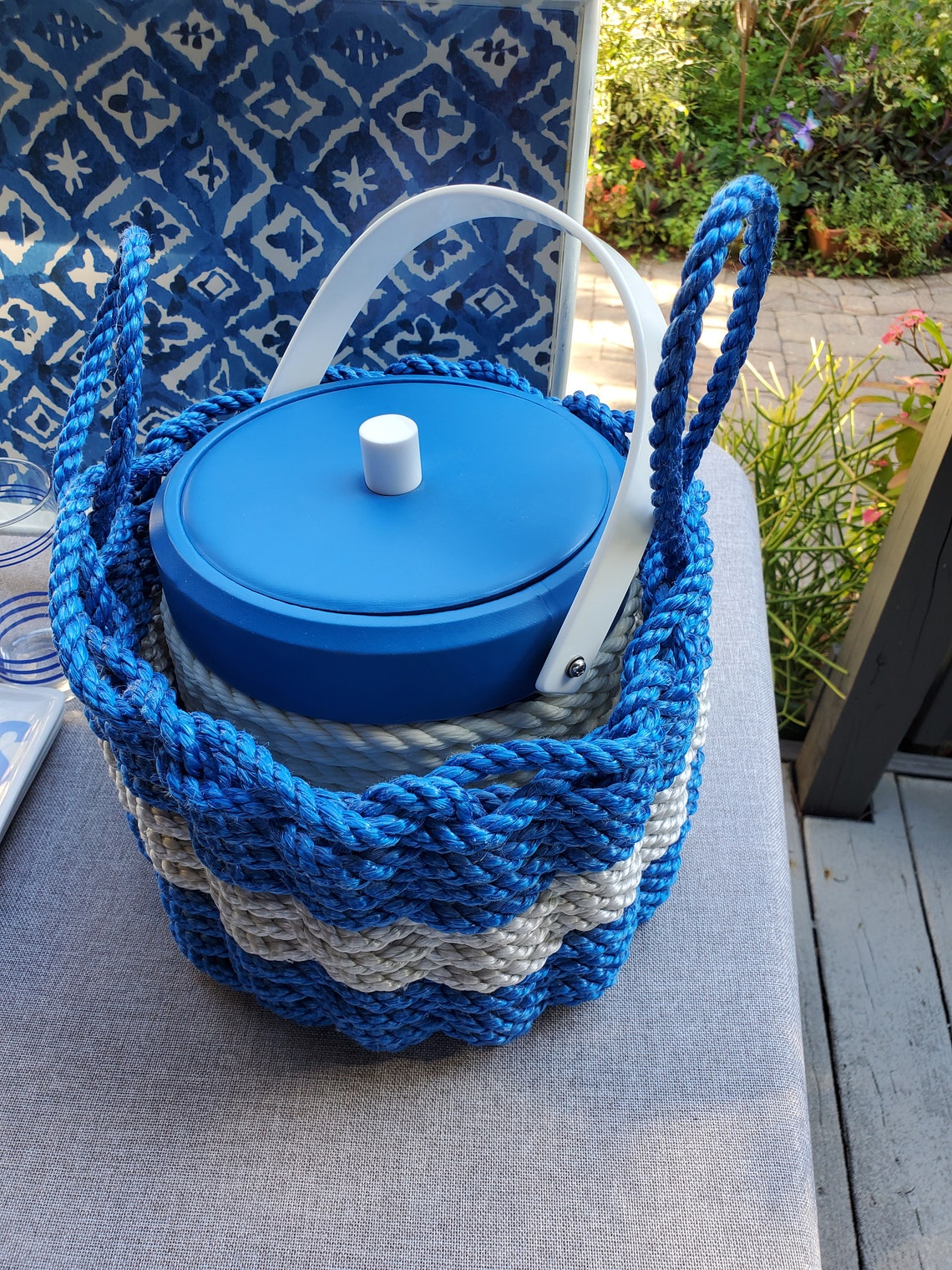 Lobster Rope Basket Handmade from Maine Etsy