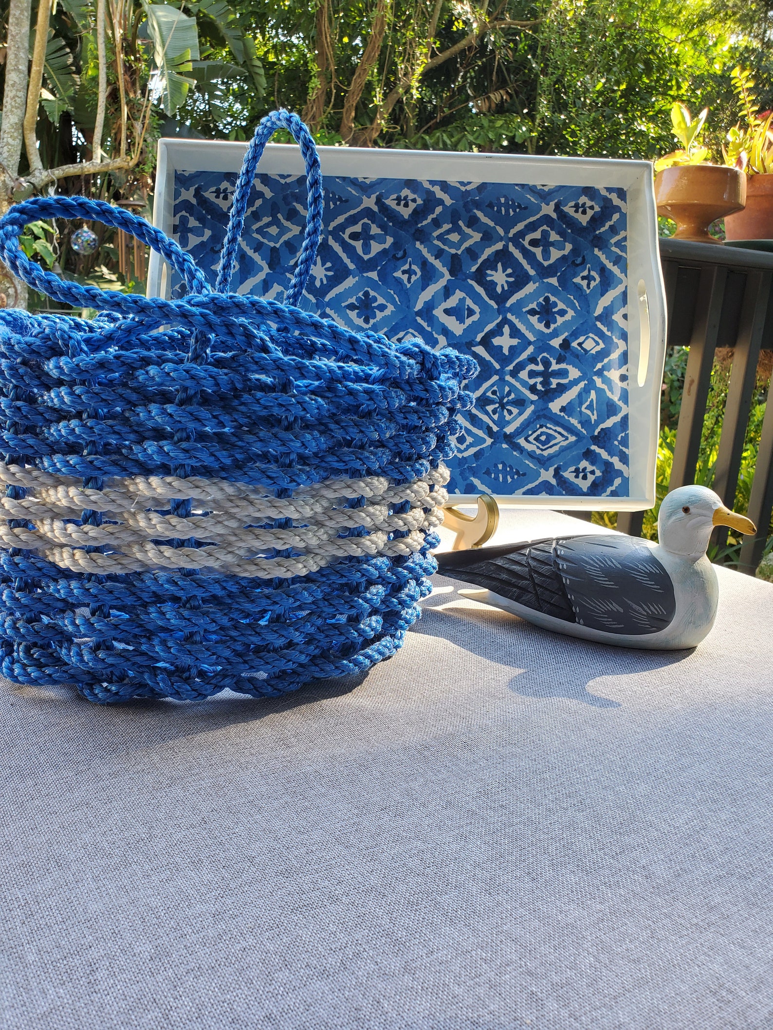 Lobster Rope Basket Handmade from Maine Etsy