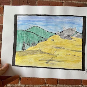 Valles Caldera Original Drawing