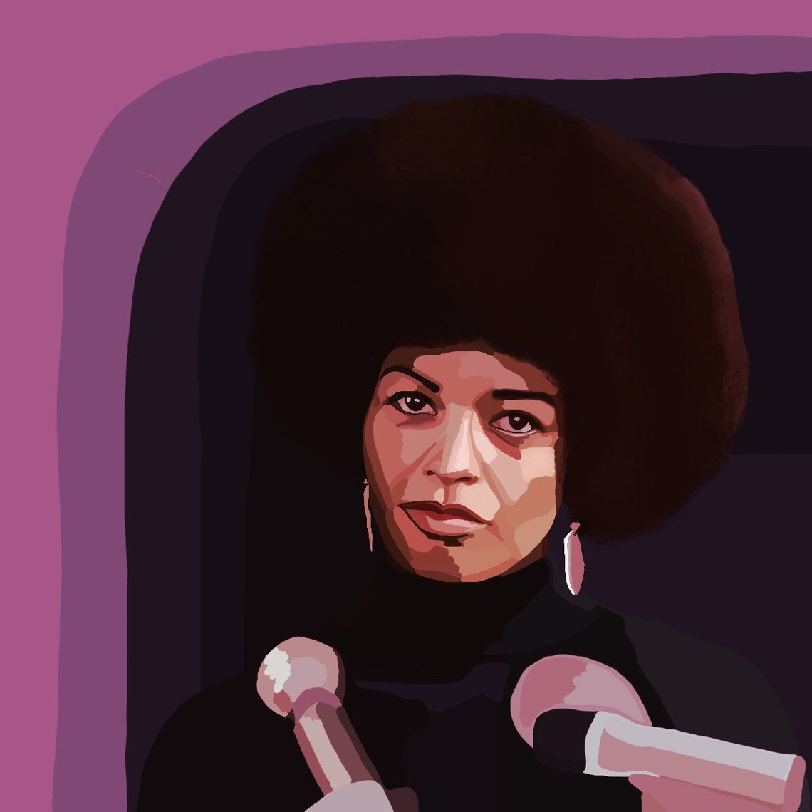 Angela Davis A4 Print Etsy