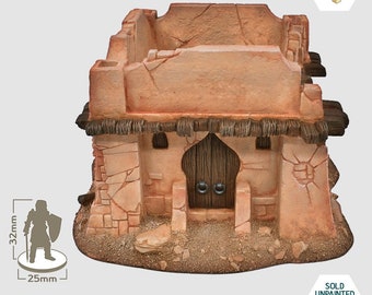 Desierto - Casa Grande - Modelo de Resina de Alta Calidad